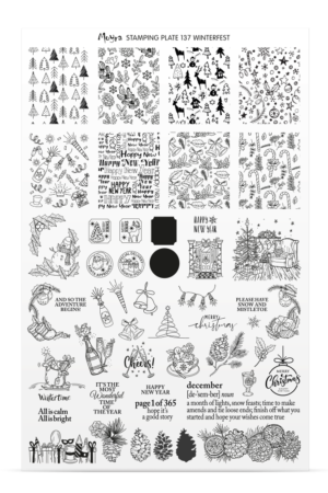 Stamping Plate -  137 Winterfest - Try On Sheet