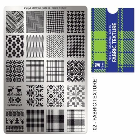 Stamping Plate - 002 Fabric Texture