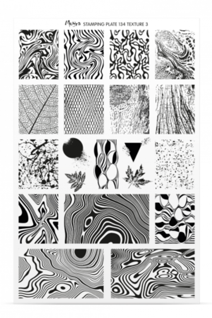 Stamping Plate -  134 Textures 3 - Try On Sheet