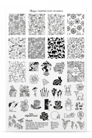 Stamping Plate -  139 March - Try On Sheet