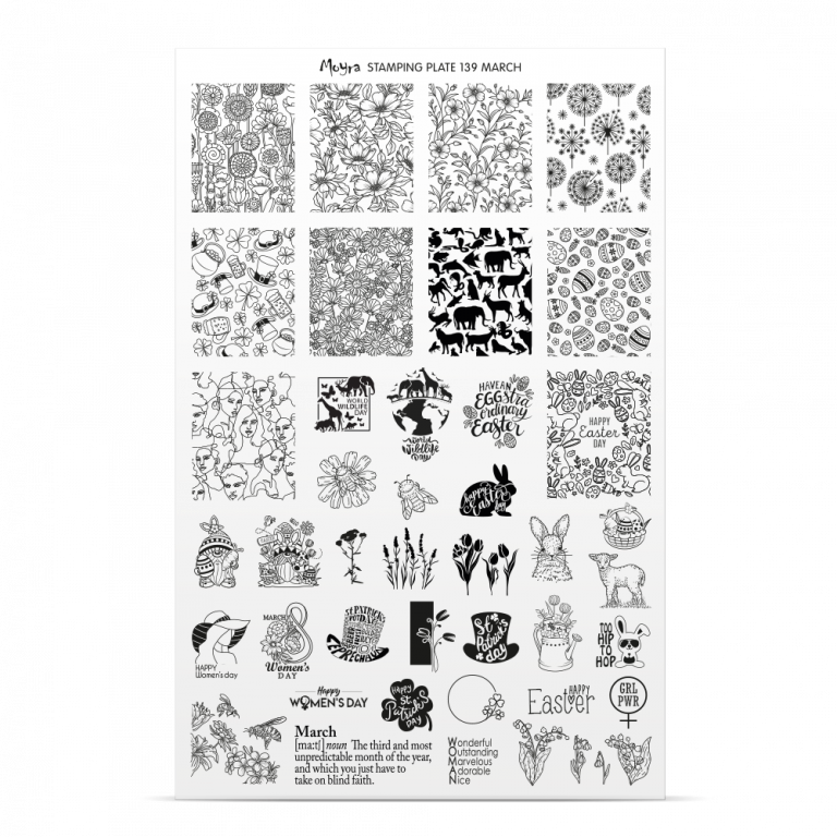 Stamping Plate - 139 March - Try On Sheet