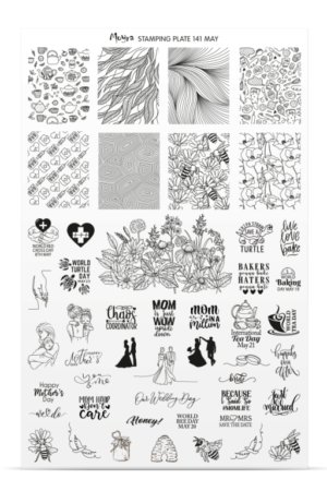 Stamping Plate -  141 May - Try On Sheet