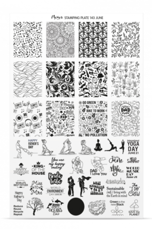 Stamping Plate -  143 June - Try On Sheet