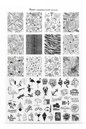 Stamping Plate - 144 July - Try On Sheet