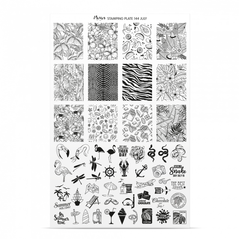 Stamping Plate - 144 July - Try On Sheet