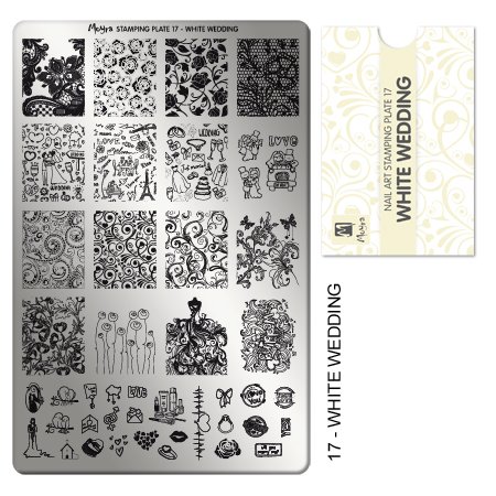 Stamping Plate - 017 White Wedding