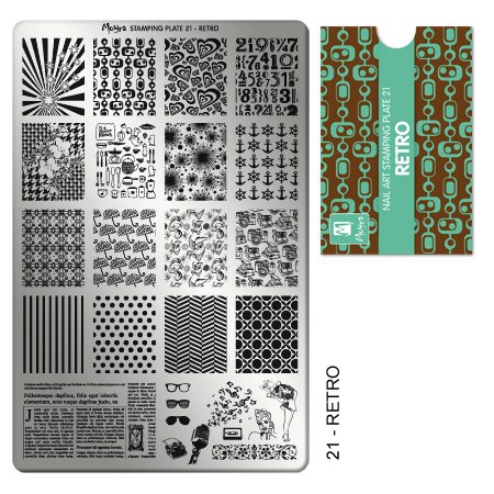 Stamping Plate - 021 Retro
