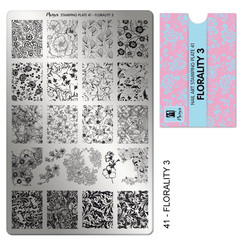 Stamping Plate - 041 Florality 3