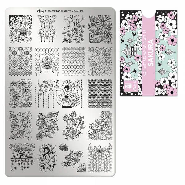 Stamping Plate - 073 Sakura