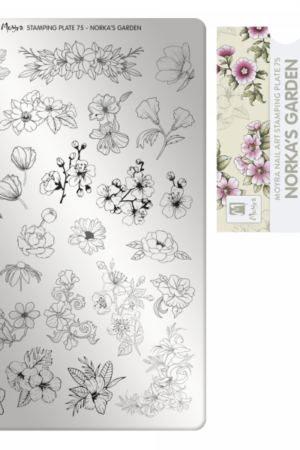 Stamping Plate - 075 Norka's Garden