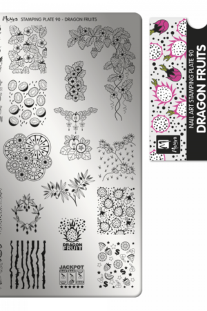 Stamping Plate - 090 Dragon Fruits