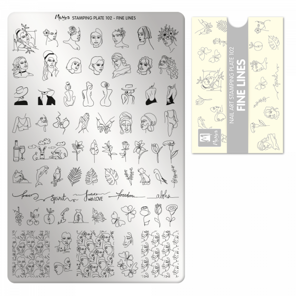 Stamping Plate - 102 Fine Lines