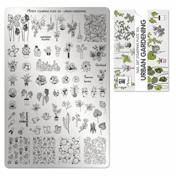 Stamping Plate - 105 Urban Gardening
