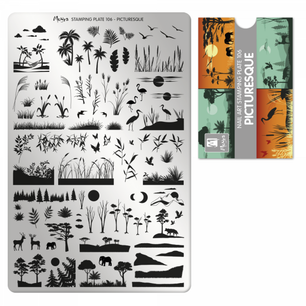 Stamping Plate - 106 Picturesque