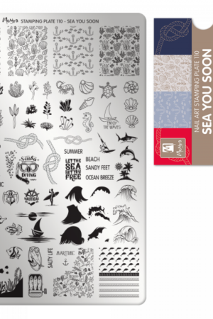 Stamping Plate - 110 Sea You Soon