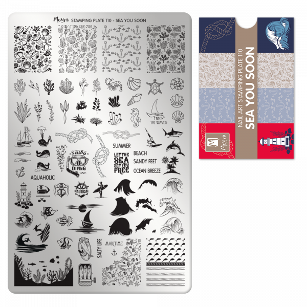 Stamping Plate - 110 Sea You Soon