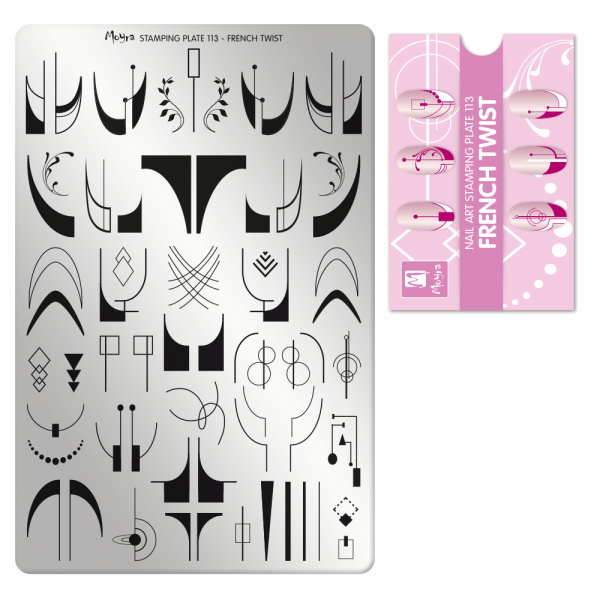 Stamping Plate - 113 French Twist