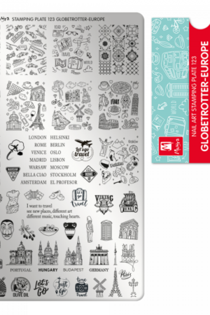 Stamping Plate - 123 Globetrotter Europe