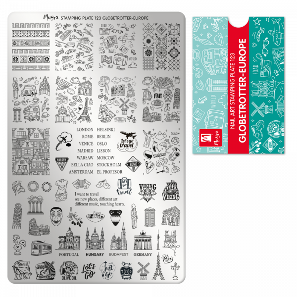 Stamping Plate - 123 Globetrotter Europe
