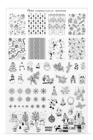 Stamping Plate Try On Sheet - 101 Wintertime