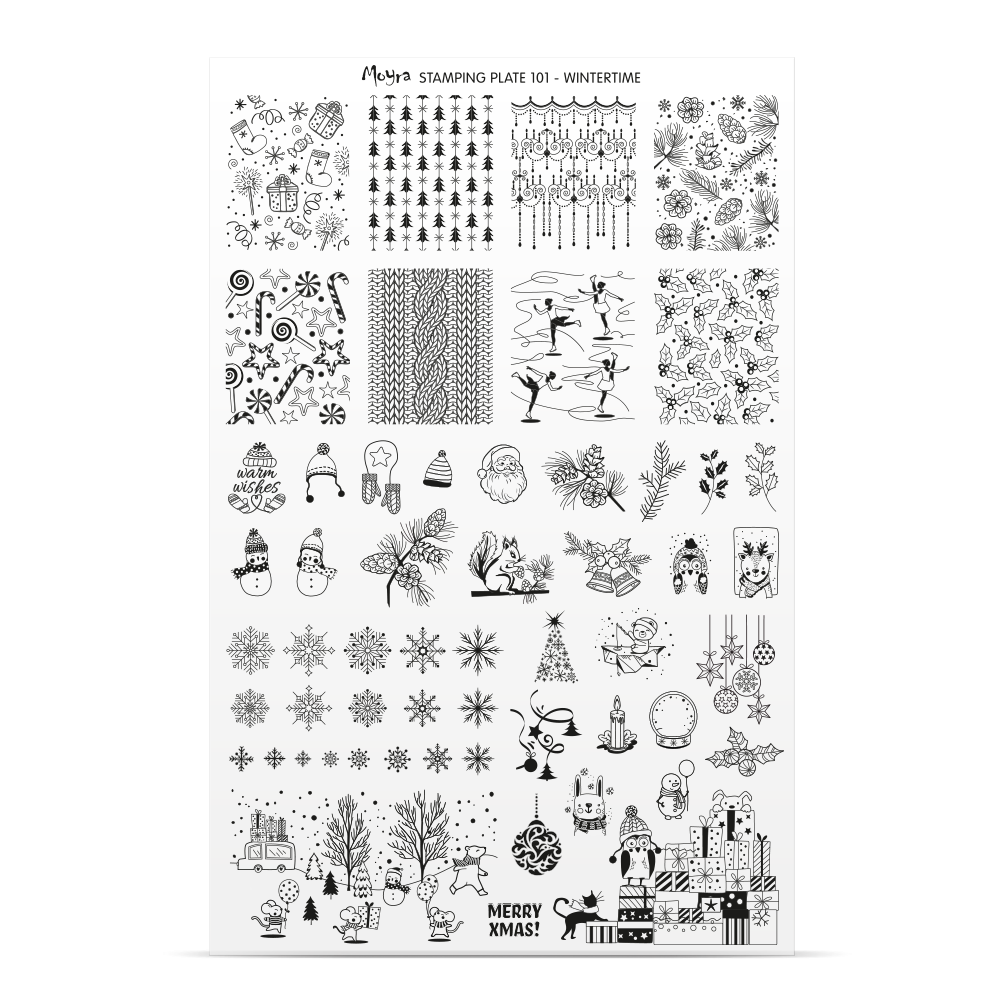 Stamping Plate Try On Sheet - 101 Wintertime