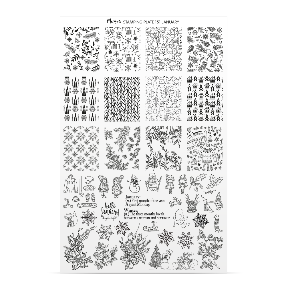 Stamping Plate Try On Sheet - 151 January
