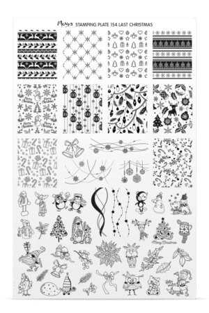 Stamping Plate Try On Sheet - 154 Last Christmas