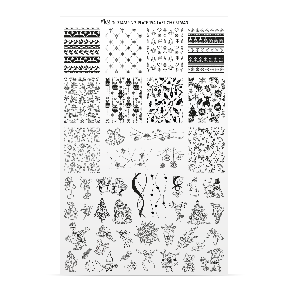 Stamping Plate Try On Sheet - 154 Last Christmas