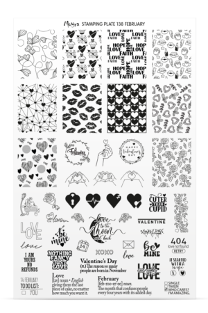 Stamping Plate Try On Sheet - 138 February