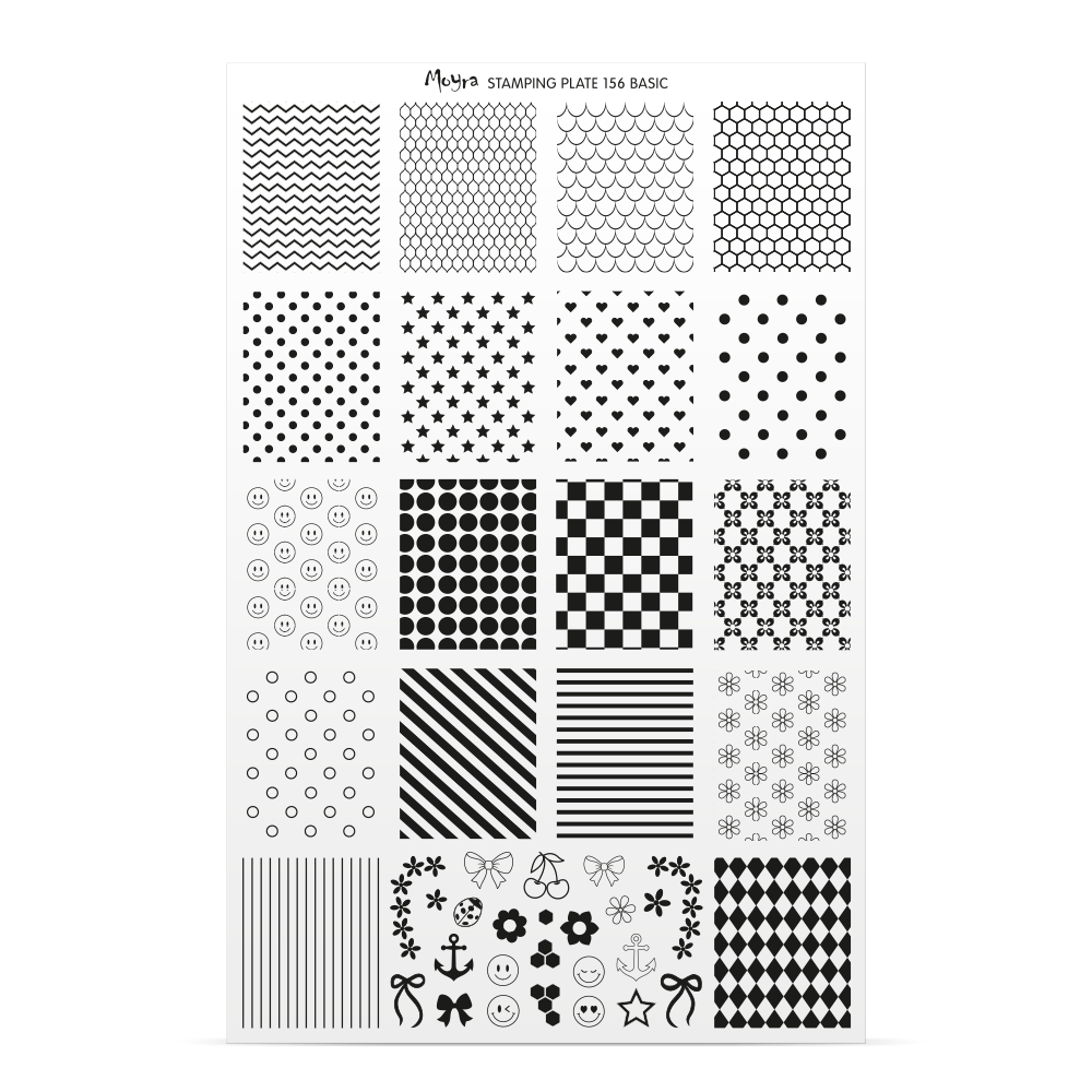 Stamping Plate Try On Sheet – 156 Basic
