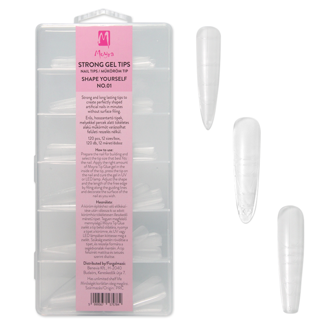 Strong Gel Tips – Longer Length Full Cover Tips